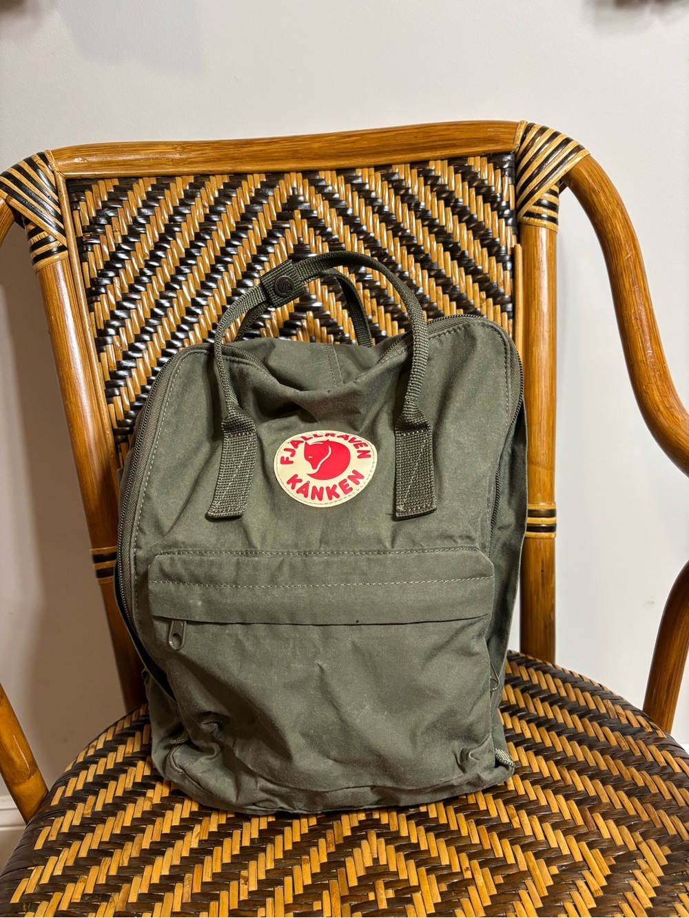 Fjallraven Kanken Olive Green Backpack Small